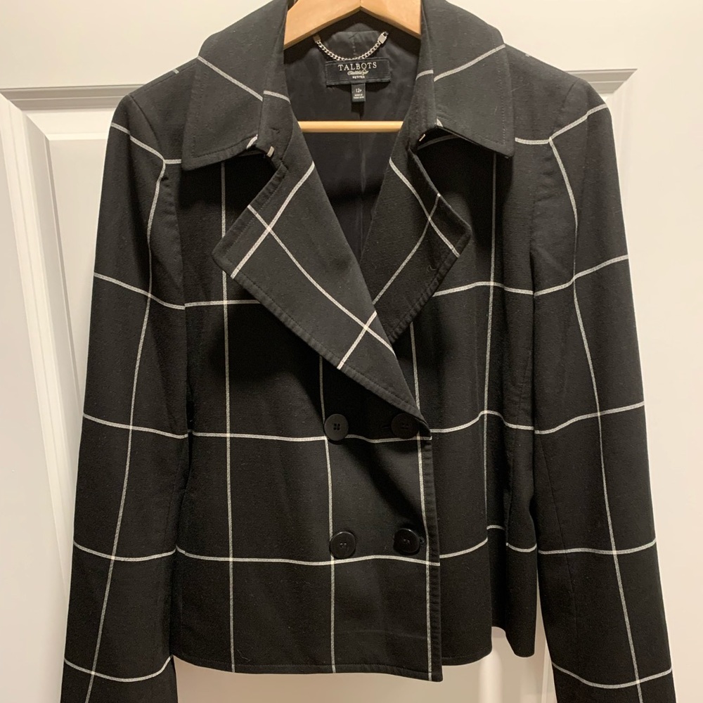Talbots double breasted blazer. Size 12P. Smoke and pet free home.